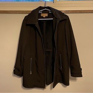 Michael Kors Black Water Resistant Lined Jacket